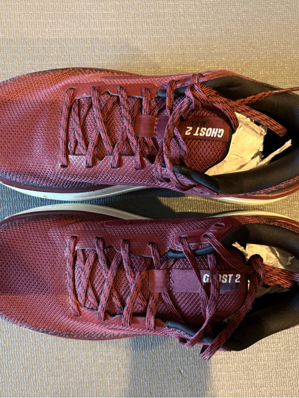Brooks Men’s Ghost Max 2 Running Shoes in Burgundy